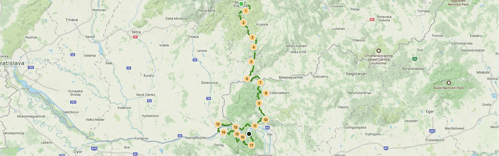Trail Relay Banská Štiavnica - Visegrád